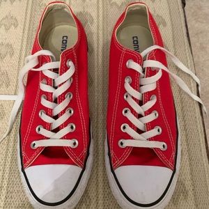 All star converse red sneakers